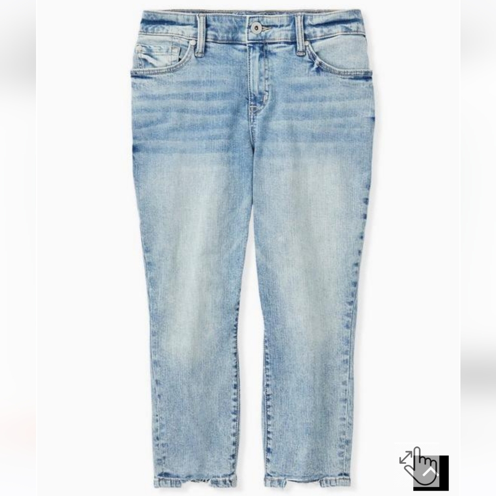Torrid Crop Skinny Vintage Stretch Mid-Rise Jean